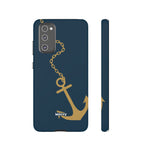 Gold Chained Anchor-Phone Case-Samsung Galaxy S20 FE-Matte-Movvy