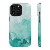 Aquamarine Watercolor-Phone Case-iPhone 13 Pro-Matte-Movvy