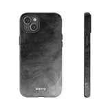 Grayscale Brushstrokes-Phone Case-iPhone 15 Plus-Glossy-Movvy
