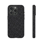 Onyx Leopard-Phone Case-iPhone 15 Pro-Matte-Movvy