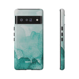 Aquamarine Watercolor-Phone Case-Google Pixel 6 Pro-Glossy-Movvy