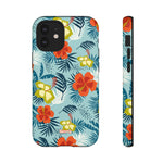 Hawaiian Flowers-Phone Case-iPhone 12 Mini-Matte-Movvy