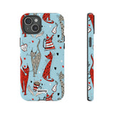 Cats and Lattes-Phone Case-iPhone 15 Plus-Glossy-Movvy