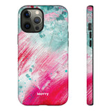 Aquaberry Brushstrokes-Phone Case-iPhone 12 Pro Max-Matte-Movvy