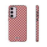 Gingham-Phone Case-Samsung Galaxy S23 Plus-Glossy-Movvy