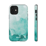Aquamarine Watercolor-Phone Case-iPhone 12 Mini-Glossy-Movvy