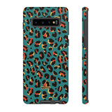Turquoise Leopard-Phone Case-Samsung Galaxy S10 Plus-Glossy-Movvy