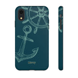 Wheel and Anchor-Phone Case-iPhone XR-Glossy-Movvy
