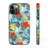 Hawaiian Flowers-Phone Case-iPhone 12 Pro-Matte-Movvy