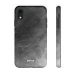 Grayscale Brushstrokes-Phone Case-iPhone XR-Matte-Movvy