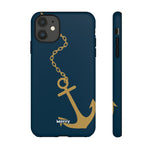 Gold Chained Anchor-Phone Case-iPhone 11-Matte-Movvy
