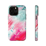 Aquaberry Brushstrokes-Phone Case-iPhone 14 Pro Max-Matte-Movvy