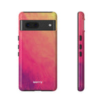 Sunset Brushstrokes-Phone Case-Google Pixel 7-Glossy-Movvy