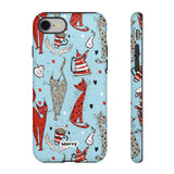Cats and Lattes-Phone Case-iPhone 8-Matte-Movvy