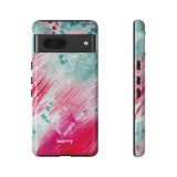 Aquaberry Brushstrokes-Phone Case-Google Pixel 7-Glossy-Movvy