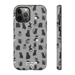 Black Cat-Phone Case-iPhone 12 Pro-Matte-Movvy