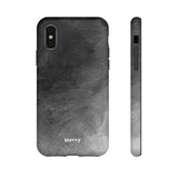 Grayscale Brushstrokes-Phone Case-iPhone XS-Matte-Movvy