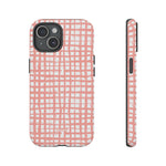 Seaside Plaid-Phone Case-iPhone 15-Matte-Movvy