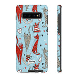Cats and Lattes-Phone Case-Samsung Galaxy S10 Plus-Glossy-Movvy