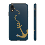 Gold Chained Anchor-Phone Case-iPhone XR-Matte-Movvy