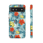 Hawaiian Flowers-Phone Case-Google Pixel 6-Matte-Movvy