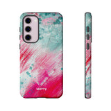 Aquaberry Brushstrokes-Phone Case-Samsung Galaxy S23 Plus-Glossy-Movvy