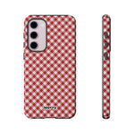 Gingham-Phone Case-Samsung Galaxy S23 Plus-Matte-Movvy
