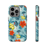Hawaiian Flowers-Phone Case-iPhone 14 Pro-Glossy-Movvy