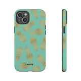 Caribbean Pineapple-Phone Case-iPhone 15 Plus-Matte-Movvy