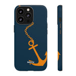 Orange Chained Anchor-Phone Case-iPhone 13 Pro-Matte-Movvy