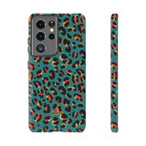 Turquoise Leopard-Phone Case-Samsung Galaxy S21 Ultra-Matte-Movvy