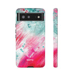 Aquaberry Brushstrokes-Phone Case-Google Pixel 6-Matte-Movvy