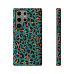 Turquoise Leopard-Phone Case-Samsung Galaxy S23 Ultra-Glossy-Movvy