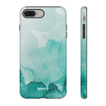 Aquamarine Watercolor-Phone Case-iPhone 8 Plus-Glossy-Movvy