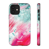 Aquaberry Brushstrokes-Phone Case-iPhone 12-Matte-Movvy