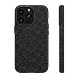 Onyx Leopard-Phone Case-iPhone 13 Pro-Matte-Movvy