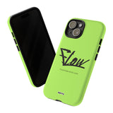 FLOW (Lime)-Phone Case-iPhone 15-Glossy-Movvy