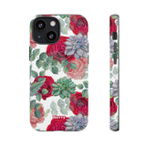 Succulent Roses-Phone Case-iPhone 13 Mini-Matte-Movvy
