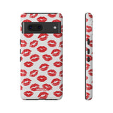 Red Lips-Phone Case-Google Pixel 7-Glossy-Movvy