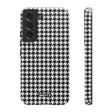 Houndstooth-Phone Case-Samsung Galaxy S22-Matte-Movvy