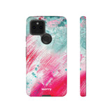 Aquaberry Brushstrokes-Phone Case-Google Pixel 5 5G-Matte-Movvy