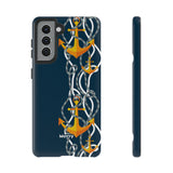Anchored-Phone Case-Samsung Galaxy S21-Glossy-Movvy