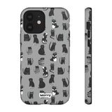Black Cat-Phone Case-iPhone 12-Matte-Movvy