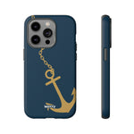Gold Chained Anchor-Phone Case-iPhone 14 Pro-Matte-Movvy