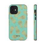 Caribbean Pineapple-Phone Case-iPhone 12 Mini-Glossy-Movvy