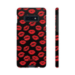 Red Lips (Black)-Phone Case-Samsung Galaxy S10E-Matte-Movvy