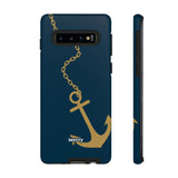 Gold Chained Anchor-Phone Case-Samsung Galaxy S10-Matte-Movvy