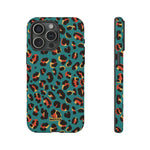Turquoise Leopard-Phone Case-iPhone 15 Pro Max-Matte-Movvy
