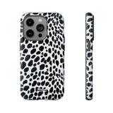 Spotted (Black)-Phone Case-iPhone 14 Pro-Glossy-Movvy