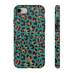 Turquoise Leopard-Phone Case-iPhone 8-Matte-Movvy